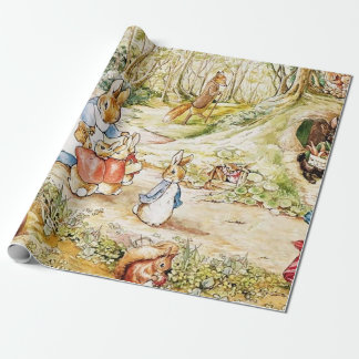 Papel De Presente Vizinhança de Peter Rabbit por Beatrix Potter
