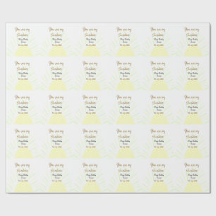 Papel De Presente Você é meu aniversário de pastel amarelo sunshine
