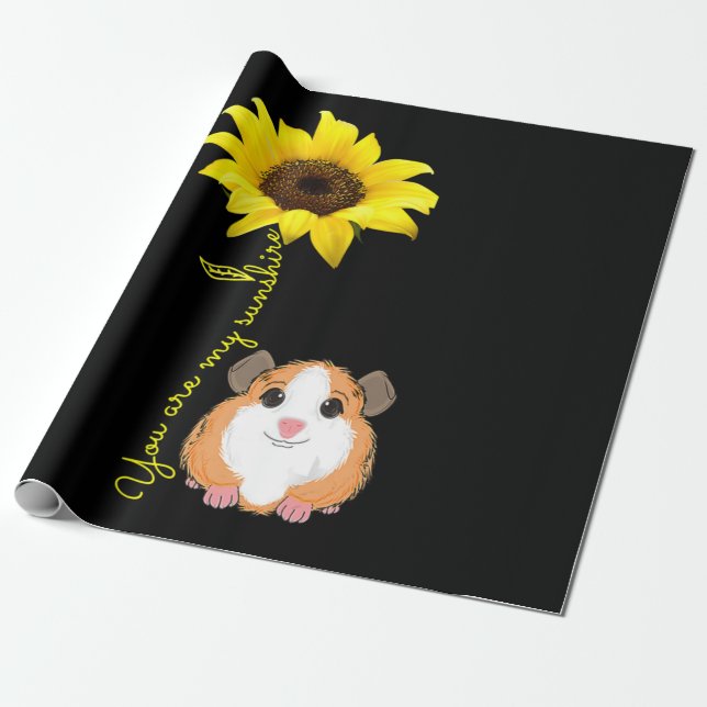 Papel De Presente Você É Minha Mãe De Girassol (Desenrolado)