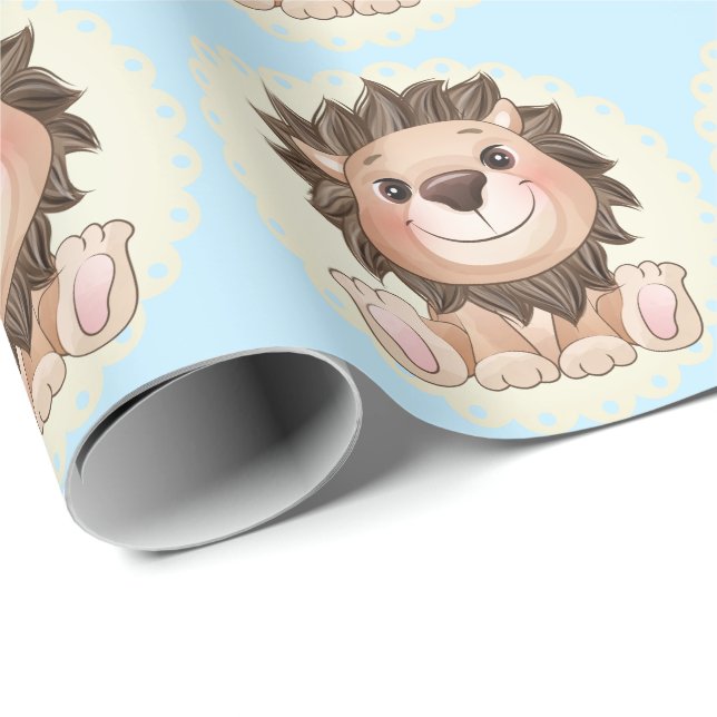 Papel De Presente Você é o Grande Garoto Leão de Cute (Ponta do rolo)