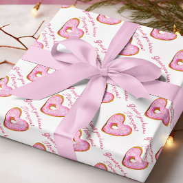 Papel De Presente Você não sabe, Eu Amo Seu Donut Rosa