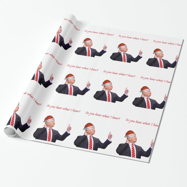 Papel De Presente Você Ouve O Que Eu Ouço? (Desenrolado)