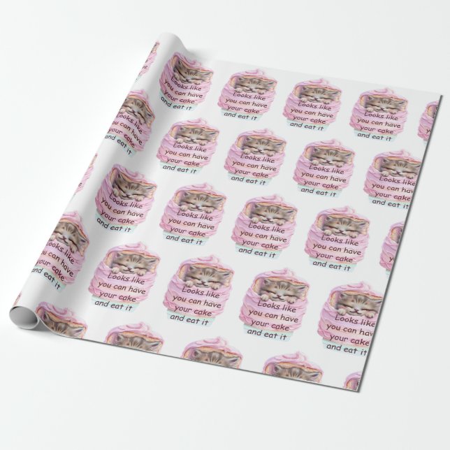 Papel De Presente Você pode comer e comer (Desenrolado)