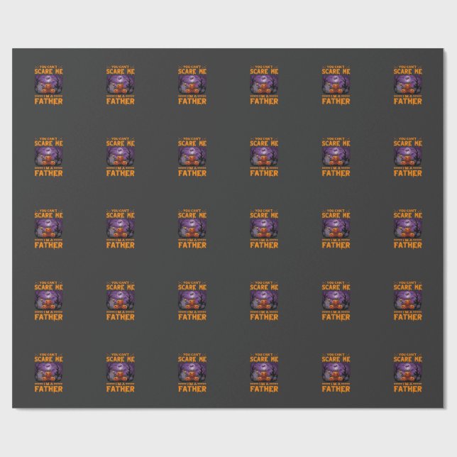 Papel De Presente Você Pode Me Assustar Pai Abóboras de Halloween Ce (Aberto)