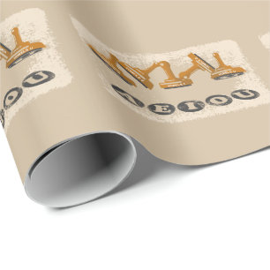 Papel De Presente Vogels AEIOU em inglês