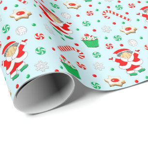 Papel De Presente Volei Feminino Férias de Natal