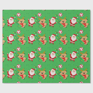 Papel De Presente Volei Santa