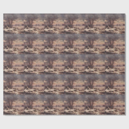 Papel De Presente Vordingborg no Inverno por J.C. Dahl Fine Art