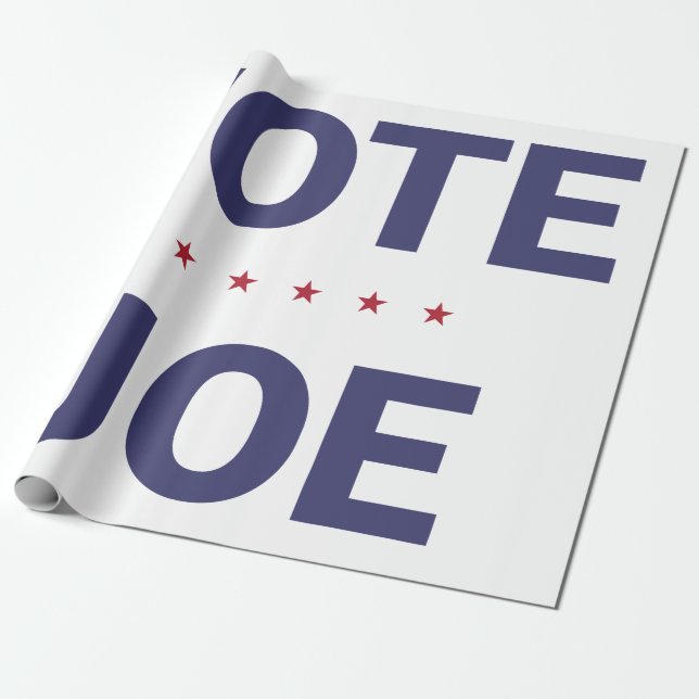 Papel De Presente Vote Joe (eleições de 2020 nos EUA) (Desenrolado)