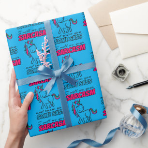 Papel De Presente Vou Ver Seu Sarcasmo E Aumentar Com Um Pouco de At