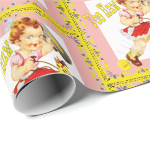 Papel De Presente Vovó Ocidental No Stick Horse Yee Haw