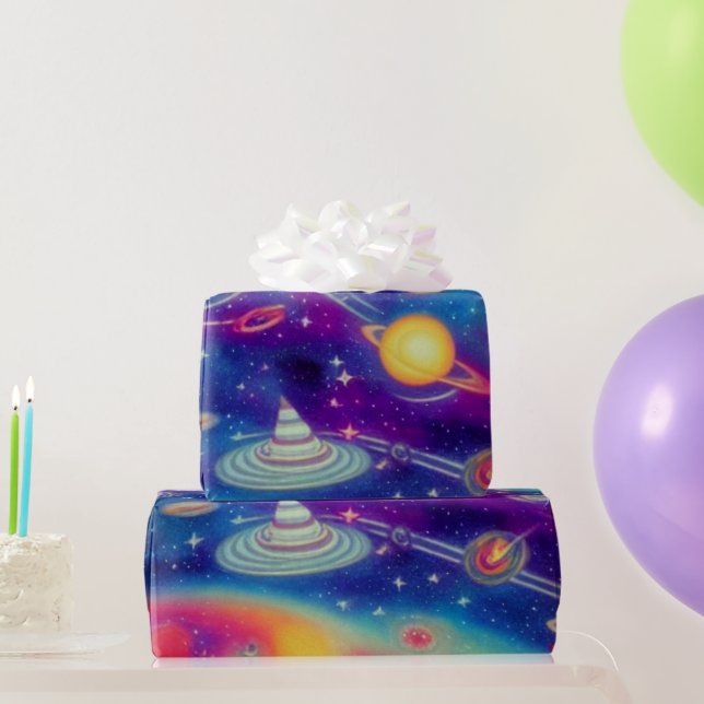Papel De Presente Voz Cósmica (Presentes para festas)