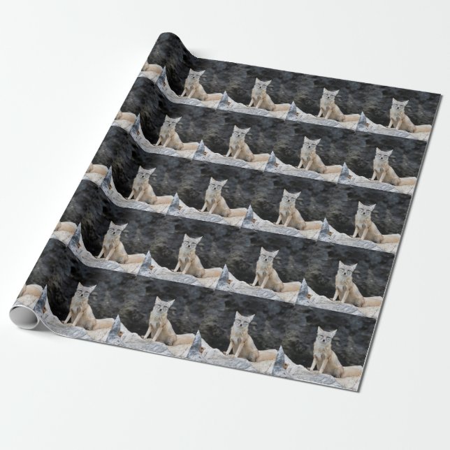 Papel De Presente Vulpes corsac (Desenrolado)