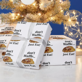 Papel De Presente Waffle Dessert Food Funny Party