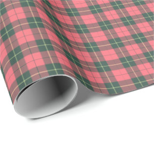Papel De Presente Wallace Clan Weathered Tartan