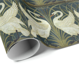 Papel De Presente Walter Crane Swan & Rush and Iris Victorian 