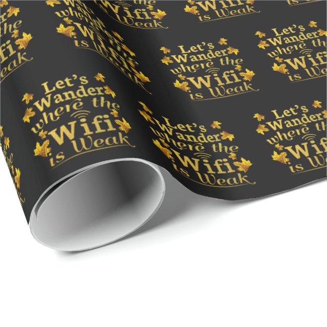 Papel De Presente Wander where Wifi is Weak - Acampamento de caminha (Ponta do rolo)