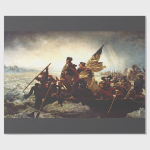 Papel De Presente Washington Cruzando o Delaware de Emanuel Leutze