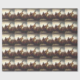 Papel De Presente Washington Cruzando o Delaware por Emanuel Leutze