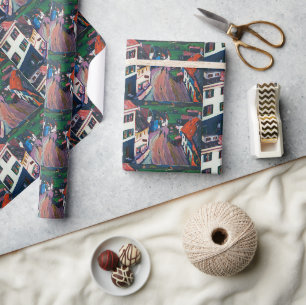 Papel De Presente Wassily Kandinsky, O Clássico Vibrante Da Cityscap