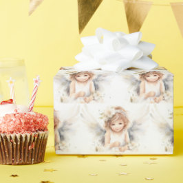 Papel De Presente Watercolor Angel Girl