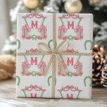 Papel De Presente Watercolor Christmas Boots Monographic Crest<br><div class="desc">PreppyPrint.com - Entra numa terra maravilhosa de feriado rústico com a coleção Watercolor Country Christmas Cowboy Boots. Esta linhagem festiva combina o charme do interior do país vivendo com a beleza macia e nostálgica da arte aquática. Apresentando botas de cowboy decretadas em vermelho e verde, cada item captura o calor...</div>