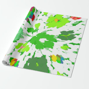 Papel De Presente Watercolor Pop Art Floral
