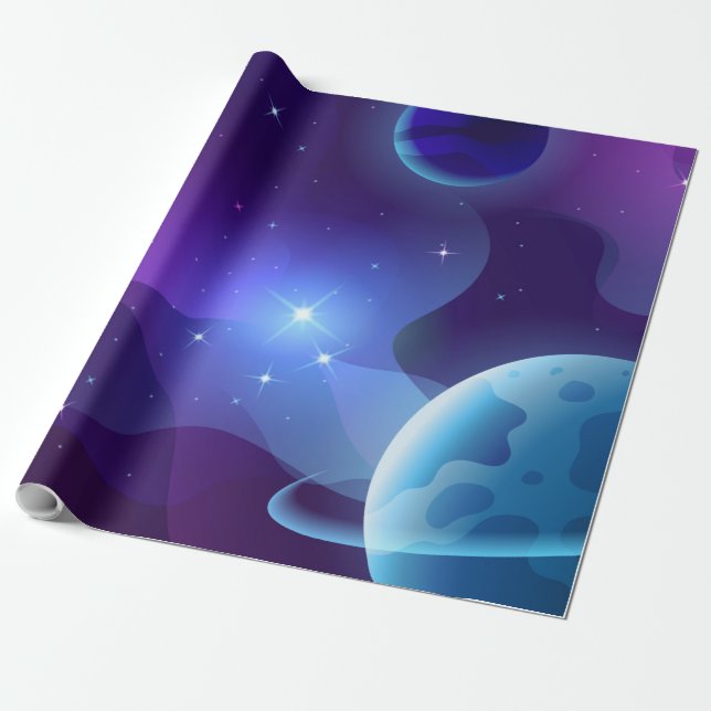 Papel De Presente Watercolor Wildflower (Desenrolado)