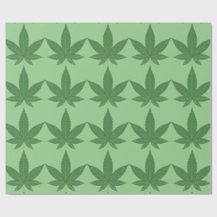 Papel De Presente Weaf Green sobre o Livro Verde Claro