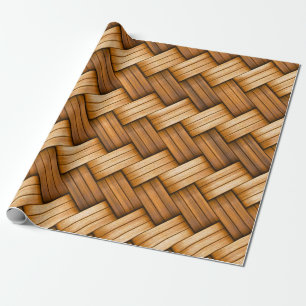 Papel De Presente Weave de cesta de vime do divertimento