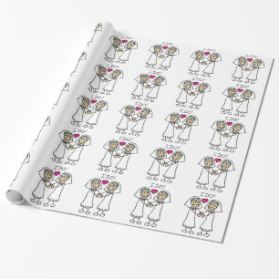 Papel De Presente WEdding lésbica