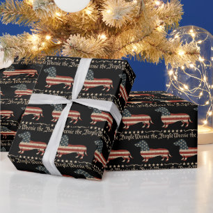 Papel De Presente Weenie The Pessoas Dachshund 4 De Julho