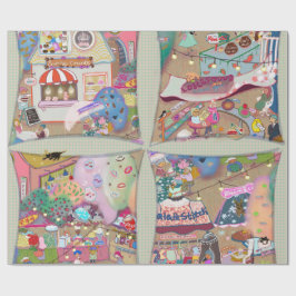 Papel De Presente Welcome to My LALATOWN Wrapping Paper 3