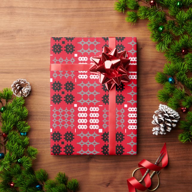 Papel De Presente Welsh Carthen Blanket Tapeçaria Design (Presente de Natal)