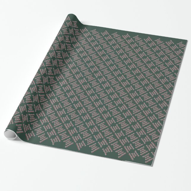Papel De Presente Wesolych Swiat Bozego Narodzenia (Desenrolado)