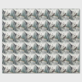 Papel De Presente West Highland Terrier Scenic Road Trip Gift Wrap