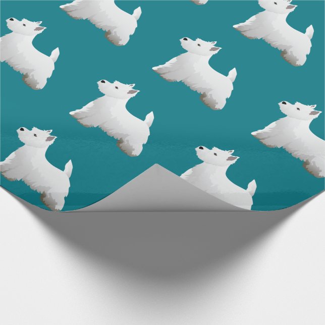 Papel De Presente West Highland White Terrier Basic Brevee Design (Ponta)