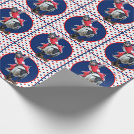 Papel De Presente Western Rodeo Cowboy Cowboy Mutton Busting