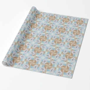 Papel De Presente Westie na Orla Marítima