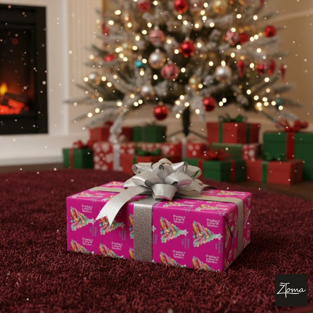 Papel De Presente Whimsical Candy Tree (Criador carregado)