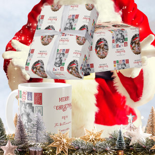 Papel De Presente Whimsical Modern Nostalgia Christmas 2 Photo