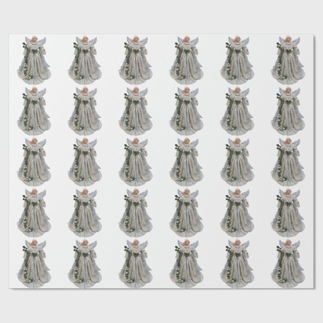 Papel De Presente White Angel White Wraping Paper (Aberto)