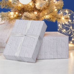Papel De Presente White Brick Wraping Paper