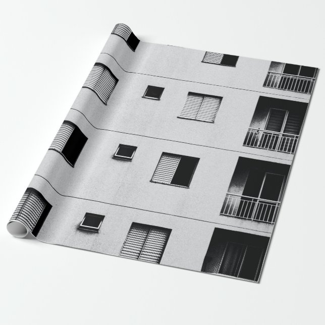 Papel De Presente White concrete building (Desenrolado)