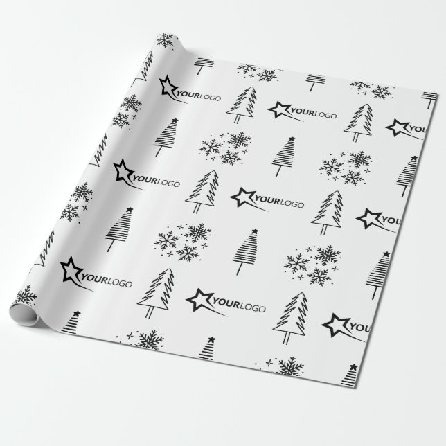Papel De Presente White para presentes de Natal de Empresa Personali (Desenrolado)