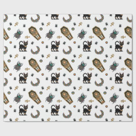 Papel De Presente 🤍 White Pharaoh Mummy WrapPaper 🎃 👑