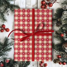 White Star Gingham Country Holiday