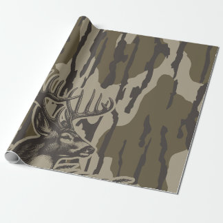 Papel De Presente Whitetail Deer Bottomland Camo Deer Hunting Camo
