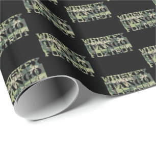 Papel De Presente Whkey Tango Foxtrot WTF Camuflagem Verde