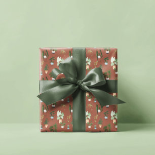 Papel De Presente Wild Cactus Pattern